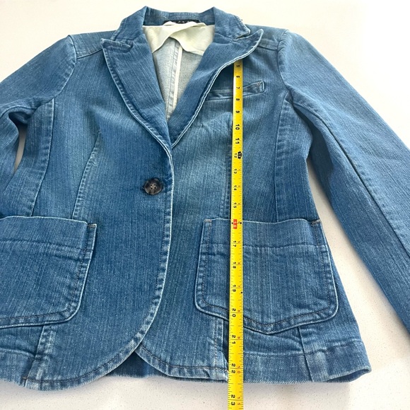 Theory Denim Blazer Jacket - Picture 11 of 13